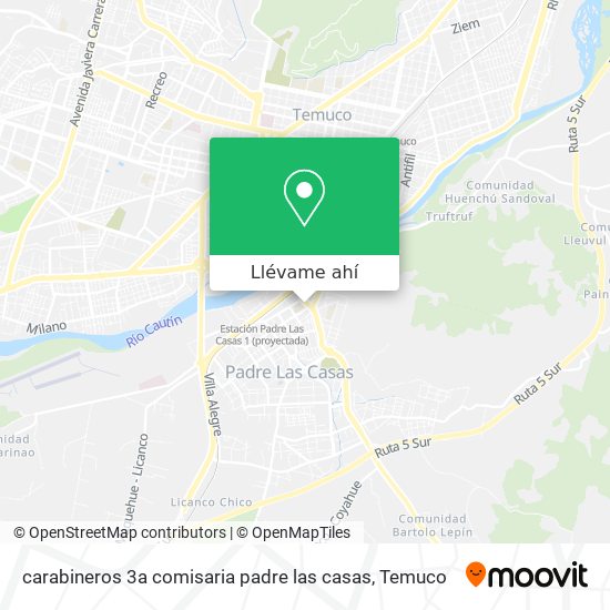 Mapa de carabineros 3a comisaria padre las casas