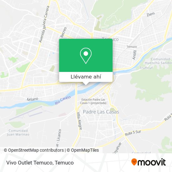 Mapa de Vivo Outlet Temuco