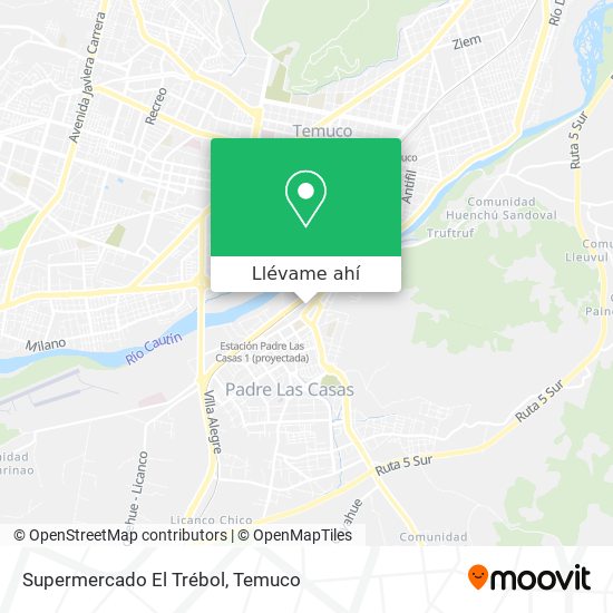 Mapa de Supermercado El Trébol