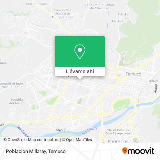 Mapa de Poblacion Millaray