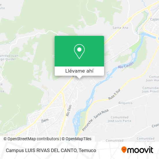 Mapa de Campus LUIS RIVAS DEL CANTO