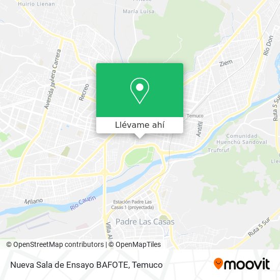 Mapa de Nueva Sala de Ensayo BAFOTE