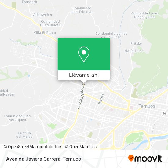 Mapa de Avenida Javiera Carrera