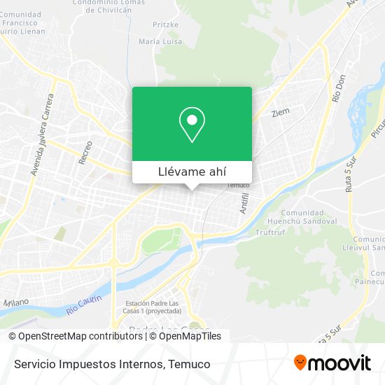 Mapa de Servicio Impuestos Internos