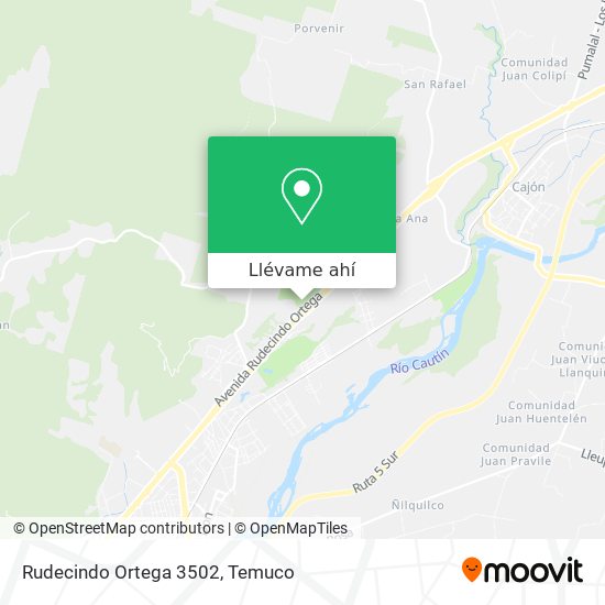 Mapa de Rudecindo Ortega 3502