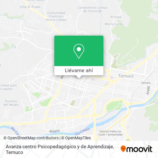 Mapa de Avanza centro Psicopedagógico y de Aprendizaje