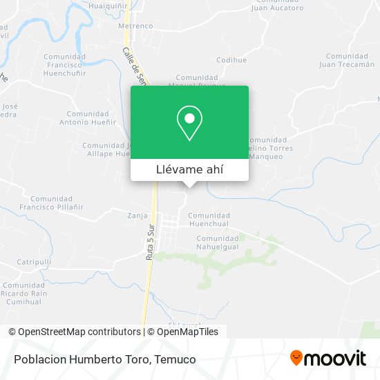 Mapa de Poblacion Humberto Toro