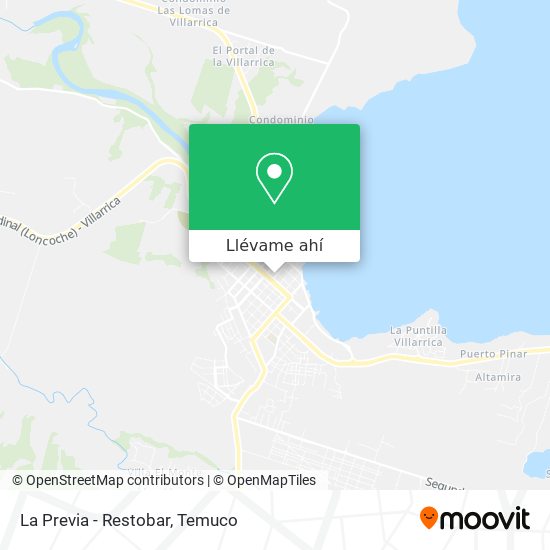 Mapa de La Previa - Restobar, Calle Pedro Montt 525 4930000 Villarrica, Villarrica, Araucanía
