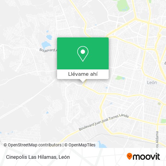 Mapa de Cinepolis Las Hilamas