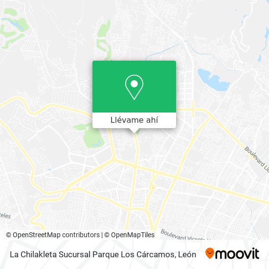 Mapa de La Chilakleta Sucursal Parque Los Cárcamos