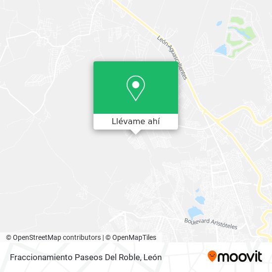 Mapa de Fraccionamiento Paseos Del Roble