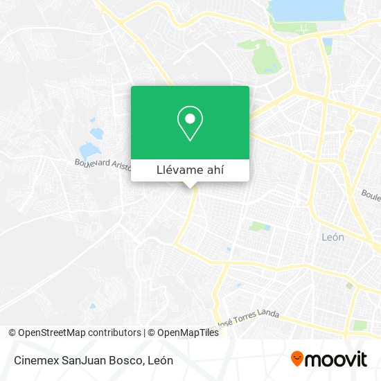 Mapa de Cinemex SanJuan Bosco