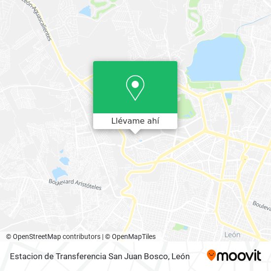 Mapa de Estacion de Transferencia San Juan Bosco