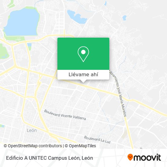 Mapa de Edificio A UNITEC Campus León