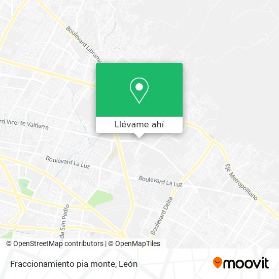 Mapa de Fraccionamiento pia monte