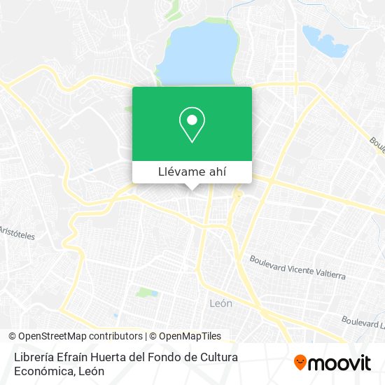 Mapa de Librería Efraín Huerta del Fondo de Cultura Económica