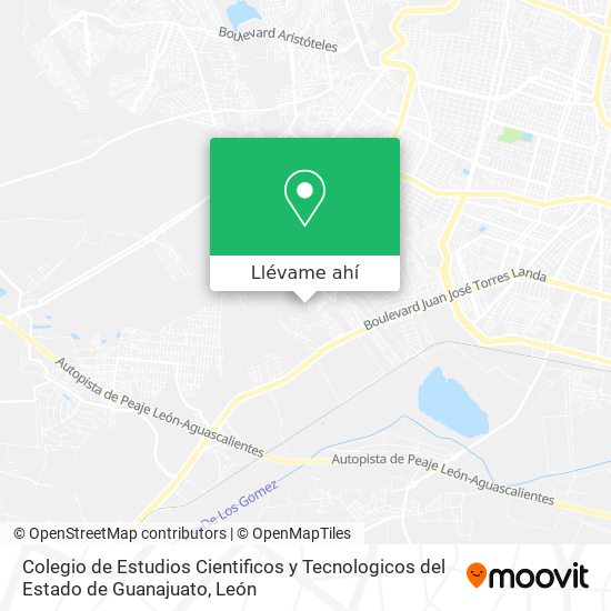 Mapa de Colegio de Estudios Cientificos y Tecnologicos del Estado de Guanajuato