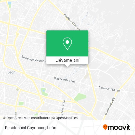 Mapa de Residencial Coyoacan