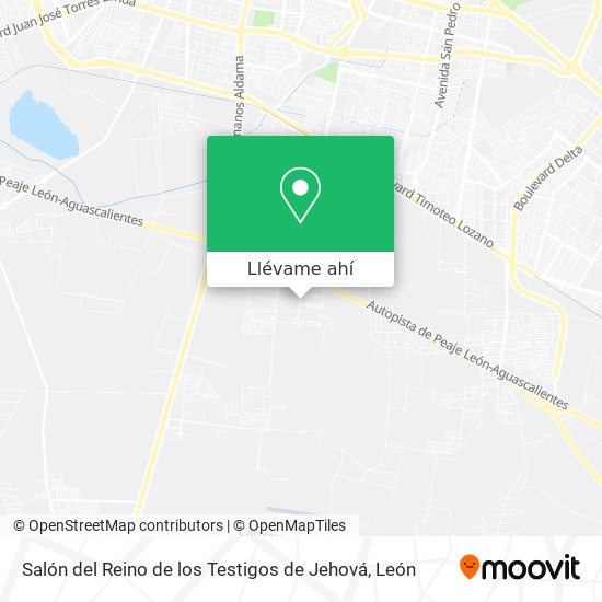 Mapa de Salón del Reino de los Testigos de Jehová