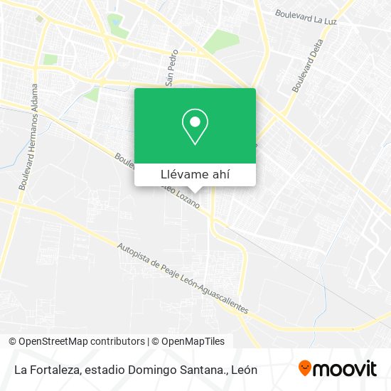 Mapa de La Fortaleza, estadio Domingo Santana.