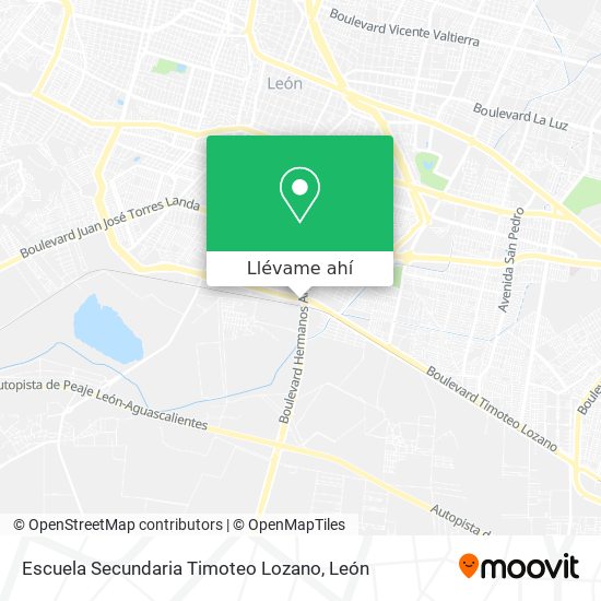 Mapa de Escuela Secundaria Timoteo Lozano