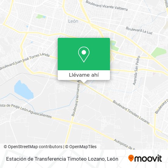 Mapa de Estación de Transferencia Timoteo Lozano