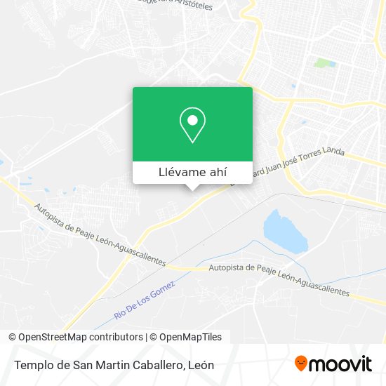 Mapa de Templo de San Martin Caballero
