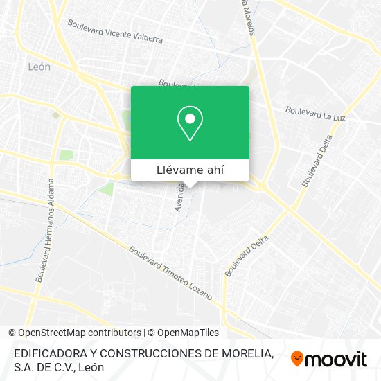 Mapa de EDIFICADORA Y CONSTRUCCIONES DE MORELIA, S.A. DE C.V.