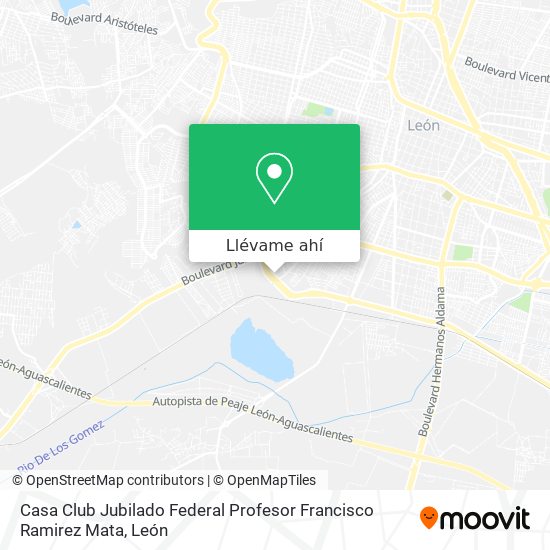 Mapa de Casa Club Jubilado Federal Profesor Francisco Ramirez Mata