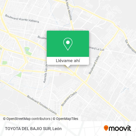 Mapa de TOYOTA DEL BAJIO SUR