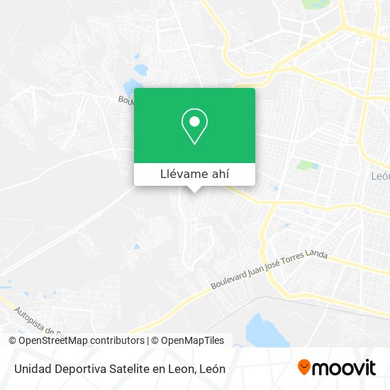 Mapa de Unidad Deportiva Satelite en Leon