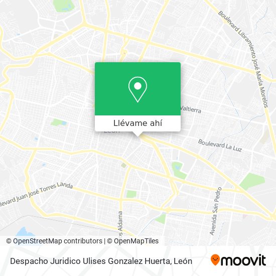 Mapa de Despacho Juridico Ulises Gonzalez Huerta