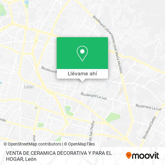 Mapa de VENTA DE CERAMICA DECORATIVA Y PARA EL HOGAR