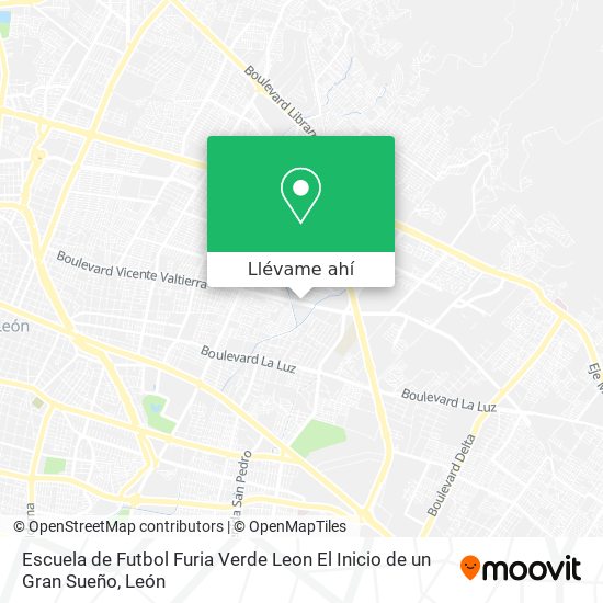 Mapa de Escuela de Futbol Furia Verde Leon El Inicio de un Gran Sueño