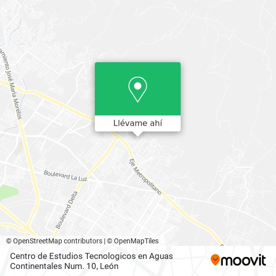 Mapa de Centro de Estudios Tecnologicos en Aguas Continentales Num. 10