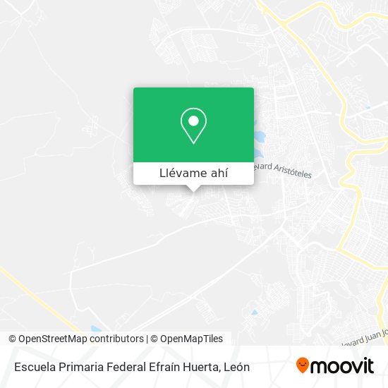 Mapa de Escuela Primaria Federal Efraín Huerta