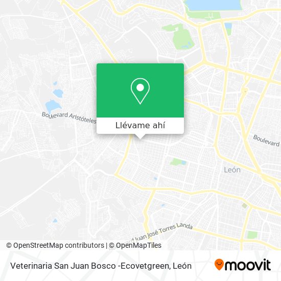 Mapa de Veterinaria San Juan Bosco -Ecovetgreen