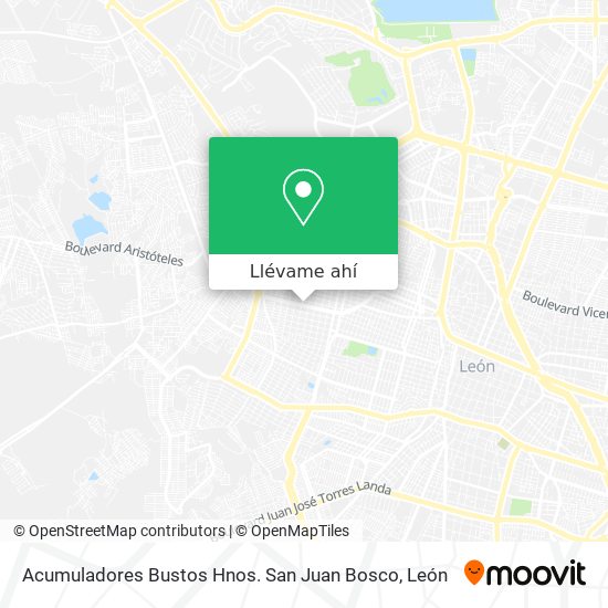 Mapa de Acumuladores Bustos Hnos. San Juan Bosco
