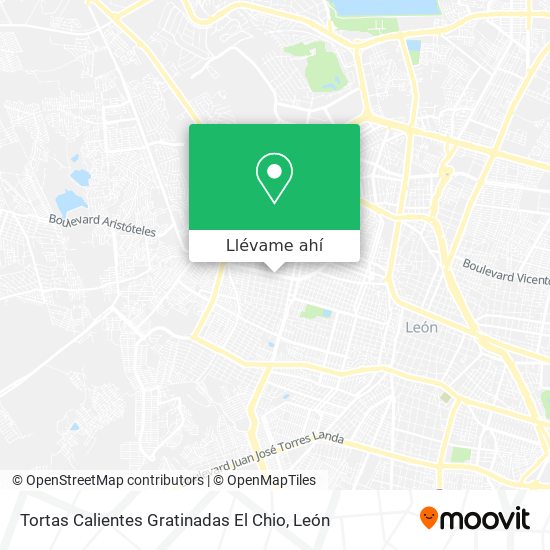 Mapa de Tortas Calientes Gratinadas El Chio