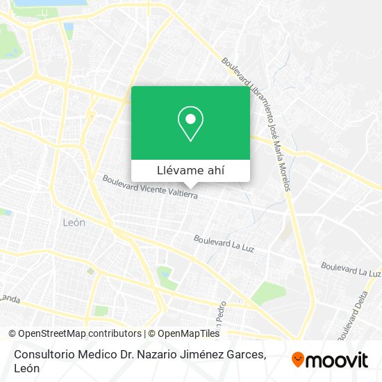 Mapa de Consultorio Medico Dr. Nazario Jiménez Garces