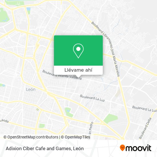 Mapa de Adixion Ciber Cafe and Games