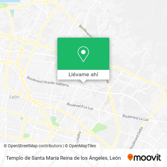 Mapa de Templo de Santa María Reina de los Ángeles