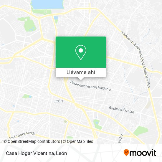 Mapa de Casa Hogar Vicentina