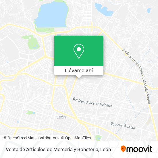 Mapa de Venta de Articulos de Merceria y Boneteria