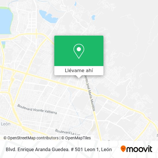 Mapa de Blvd. Enrique Aranda Guedea. # 501 Leon 1