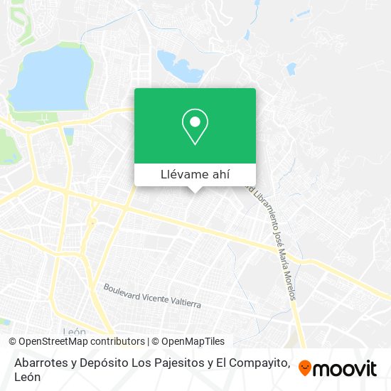 Mapa de Abarrotes y Depósito Los Pajesitos y El Compayito