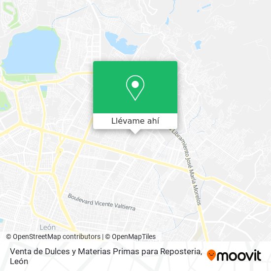 Mapa de Venta de Dulces y Materias Primas para Reposteria