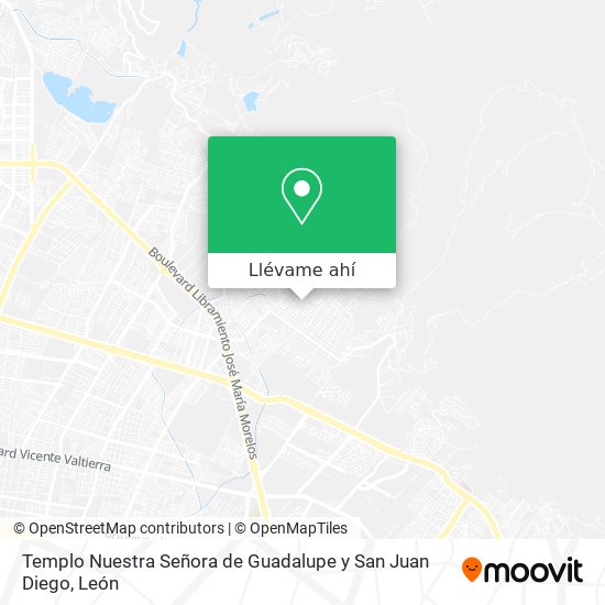 Mapa de Templo Nuestra Señora de Guadalupe y San Juan Diego