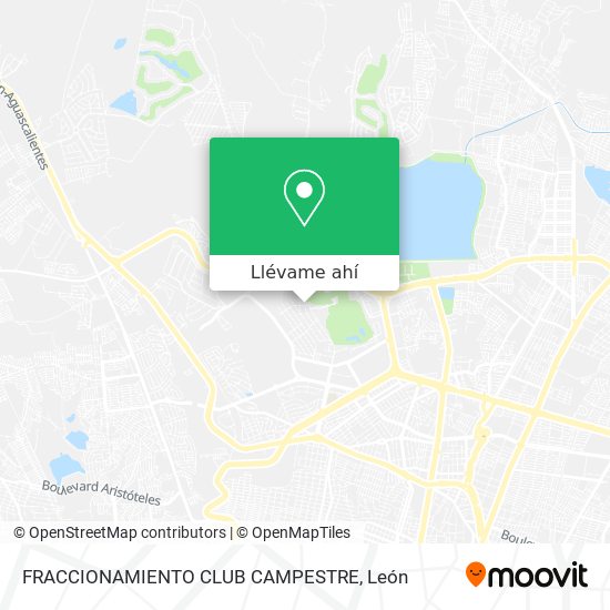 Mapa de FRACCIONAMIENTO CLUB CAMPESTRE