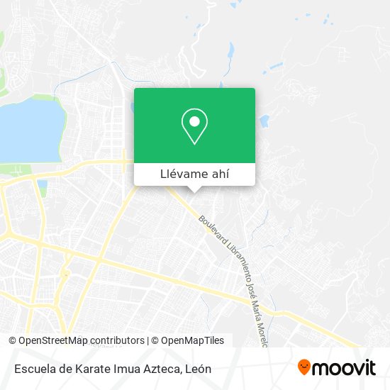 Mapa de Escuela de Karate Imua Azteca